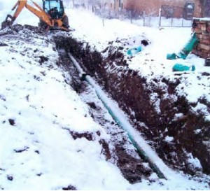 Underground sewer pipe repairs (January 2007)